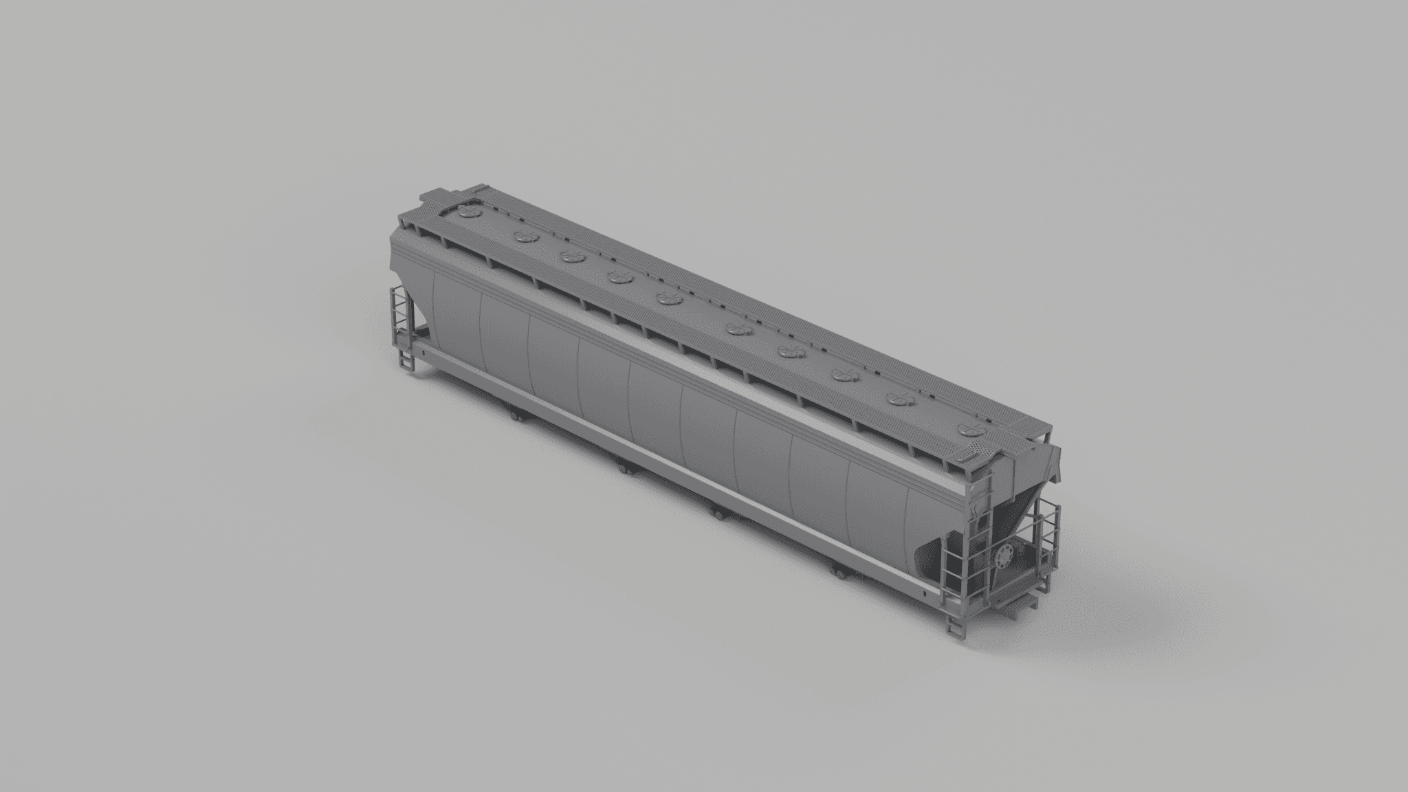 Greenbrier 5800 Cubic Foot 4-Bay Plastic Pellet Hopper